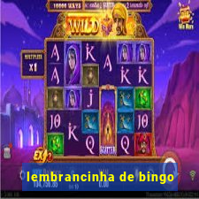 lembrancinha de bingo